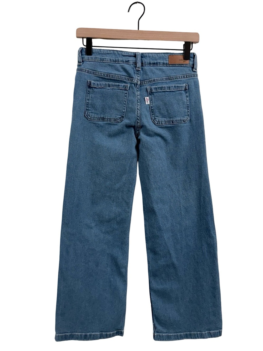 Limited Too Blue Wide-Leg Patch Jeans for girls - Picture 3 of 12